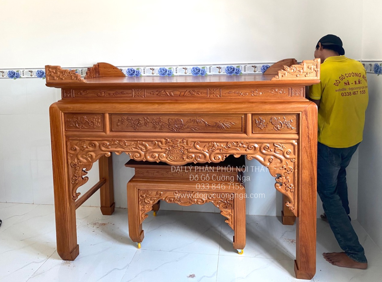 Lý do bộ Bàn thờ Án Gian đánh Vécly giả cổ được yêu thích